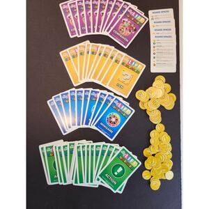 Super Mario The Game Of Life Replacement Complete Deck Of Cards & Coins
